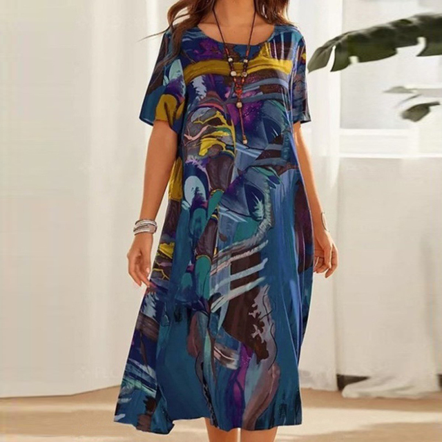 Mira™ - Casual Plus-size Tie Dress