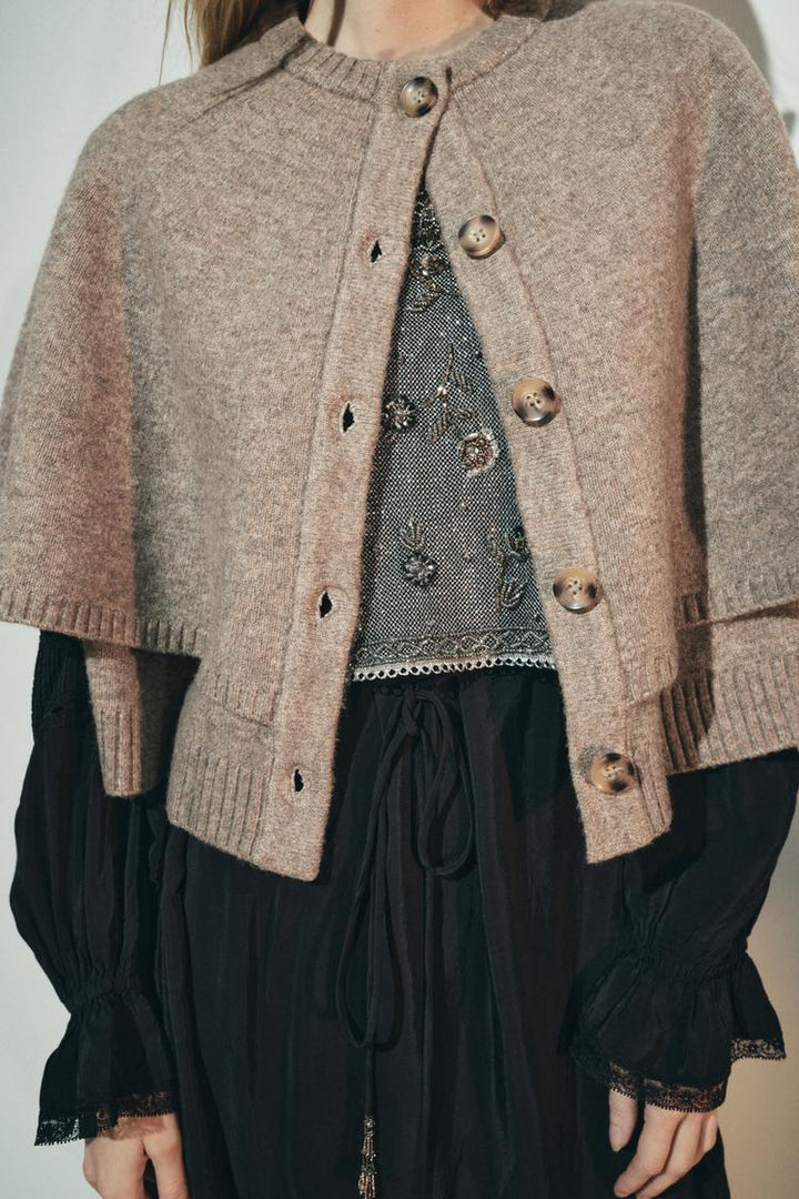 Sophia | Knit Cape Jacket