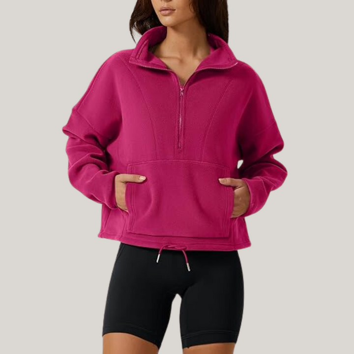 Rhea™ - Half-Zip Fleece Sweater