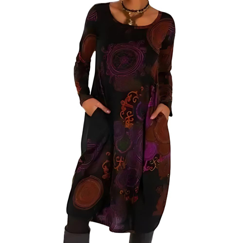 Nerina™ - Artistic Printed Dress