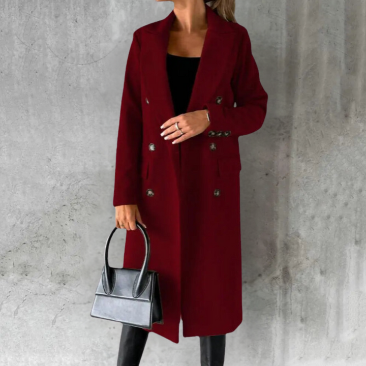 Lysandra™ - Elegant Double-Breasted Coat