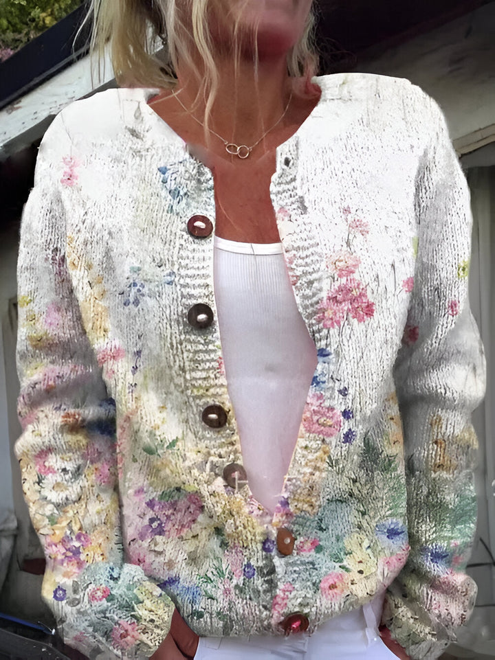 Alvimia - Floral Knit Cardigan