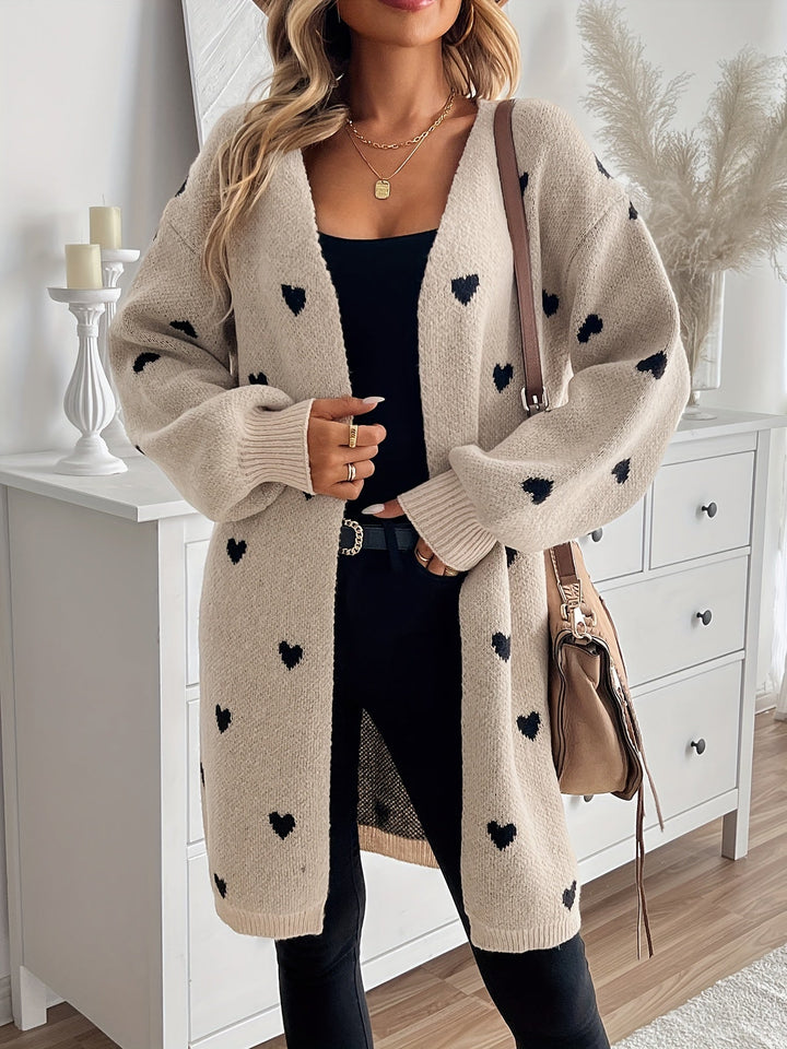 Rachelle™ - Heart Patterned Cardigan