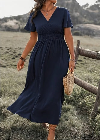 MARY™ - Elegant Summer Dress with V-Neck