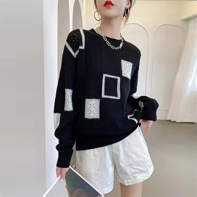 Liora™ - Cozy Geometric Sweater