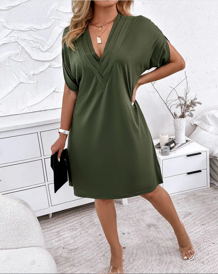 Clairene™ - Women's Elegant Half Sleeves Dress