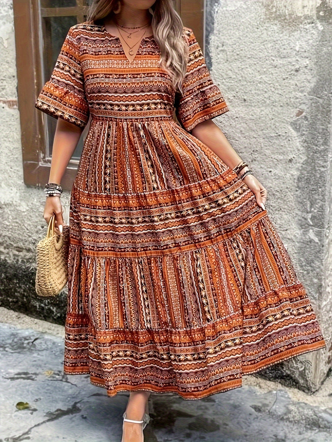 Zafira™ - Ethnic Flowy Dress