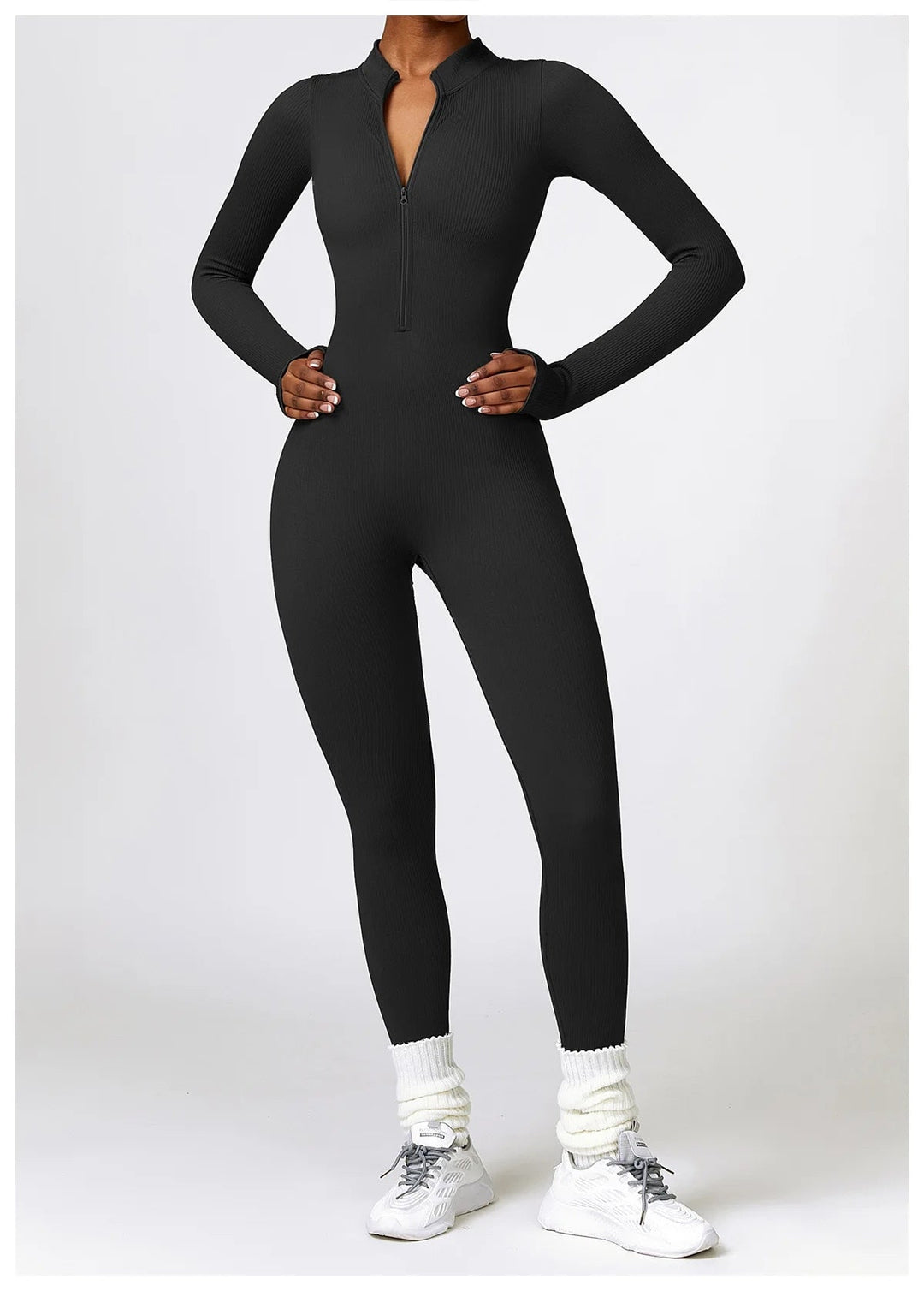 SERENA - Zip Up Jumpsuit Long Sleeve