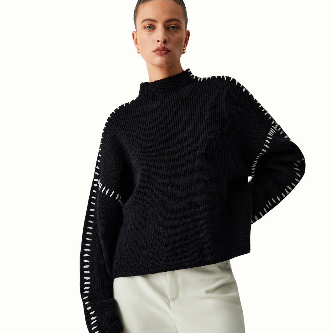 Alexiah™ - Chic Stitch-Detail Sweater