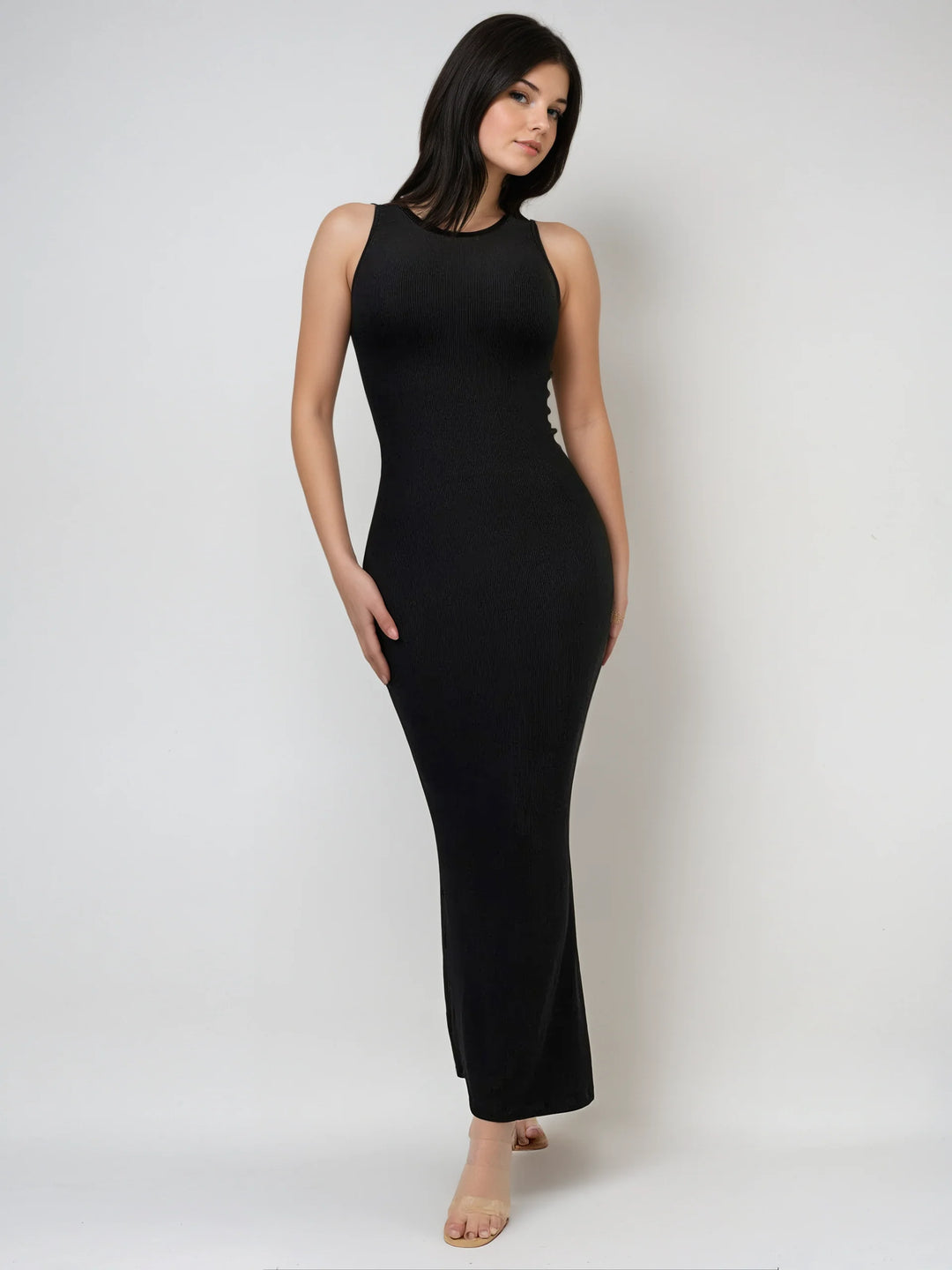 Crew Neck Maxi Shapewear Dress