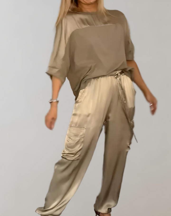 Finley - Silky Cargo Lounge Set