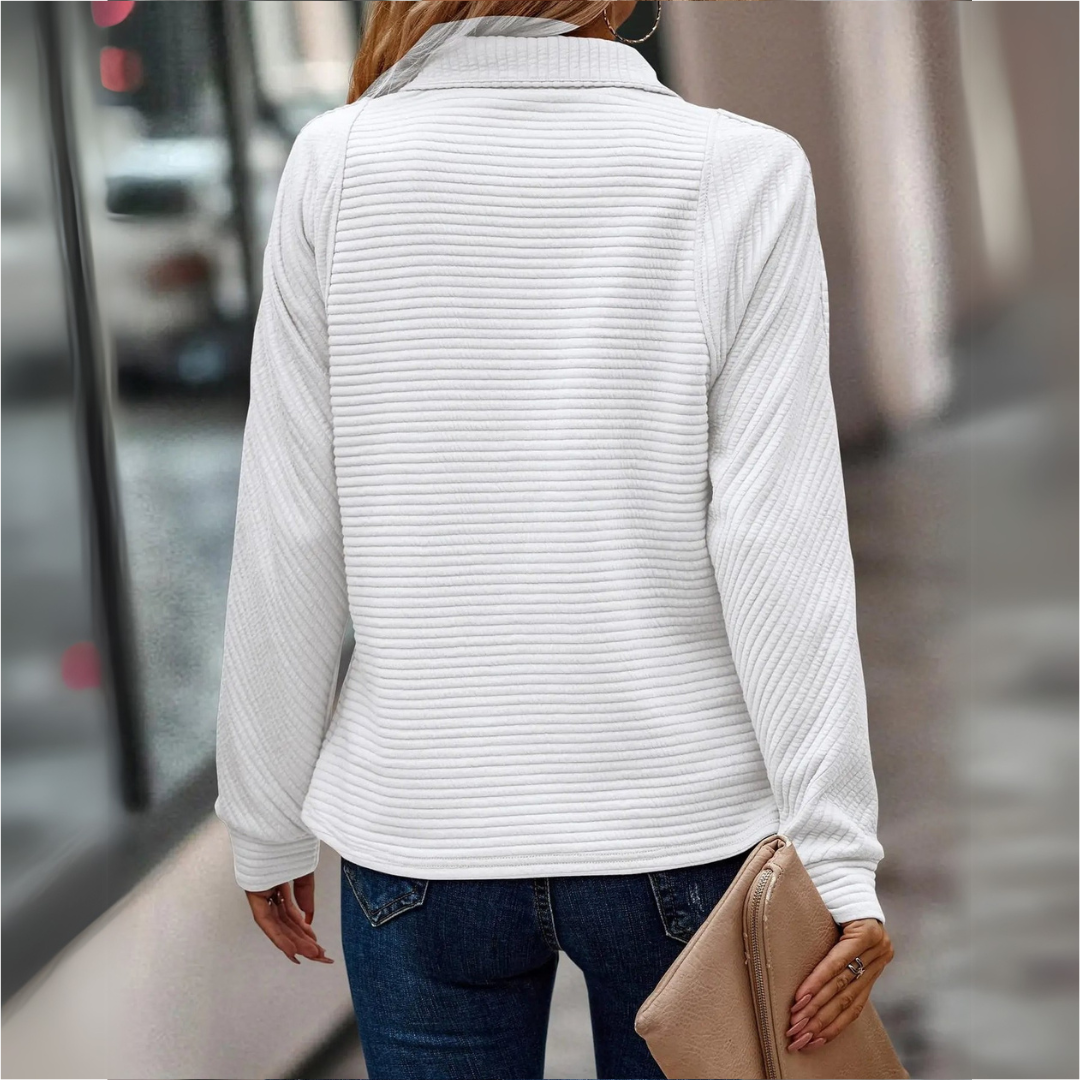 Elise - Elegant V-neck sweater for women