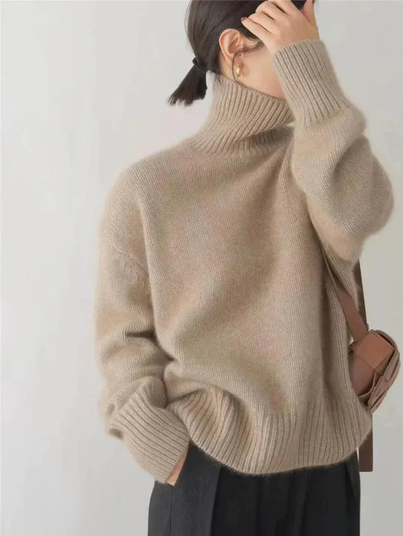 Diana - Cozy Soft Knit Turtleneck Sweater