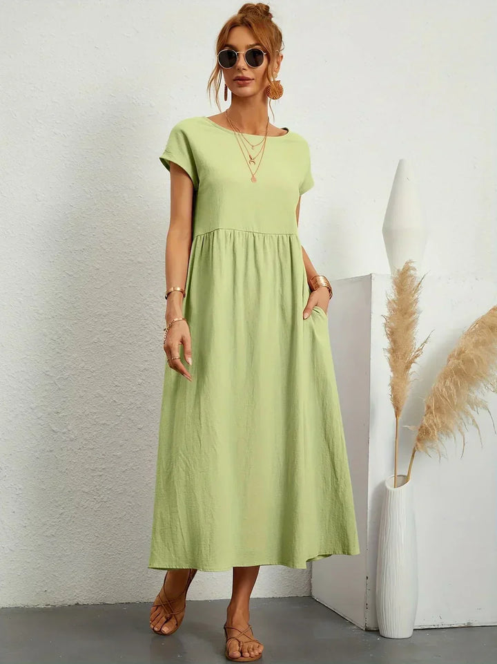 Sarina™ - Lightweight Cotton Dress With Pockets