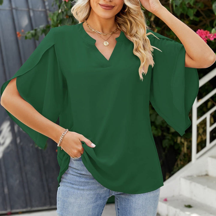 Leni™ - Elegant V-Neck Top