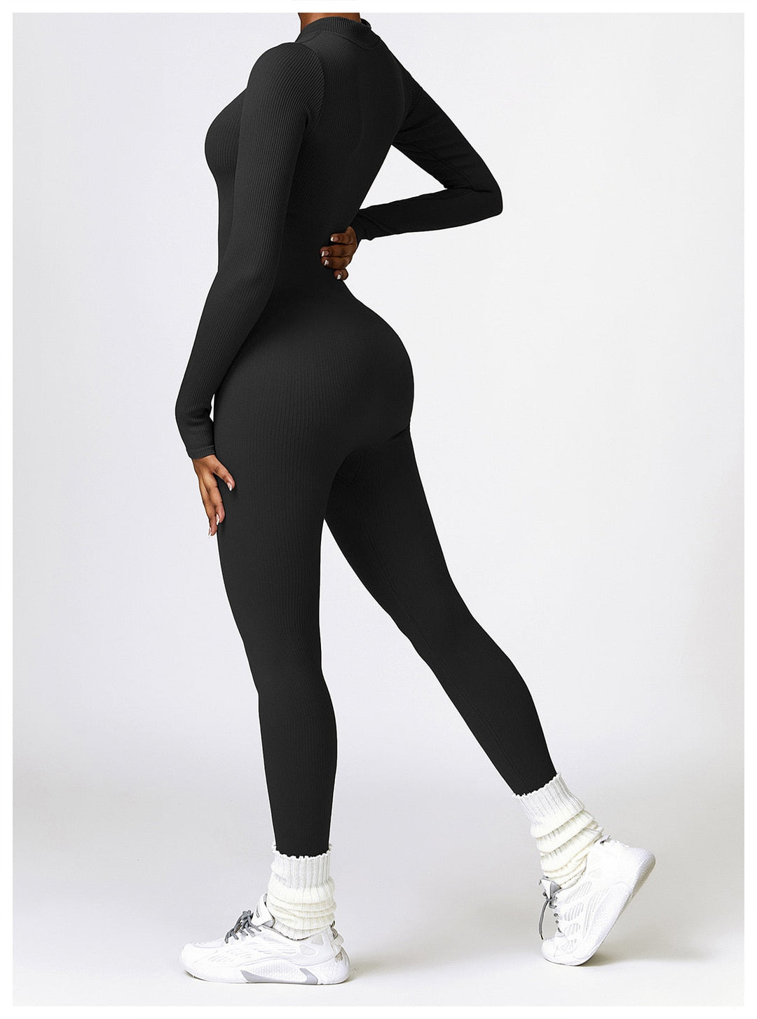 SERENA - Zip Up Jumpsuit Long Sleeve