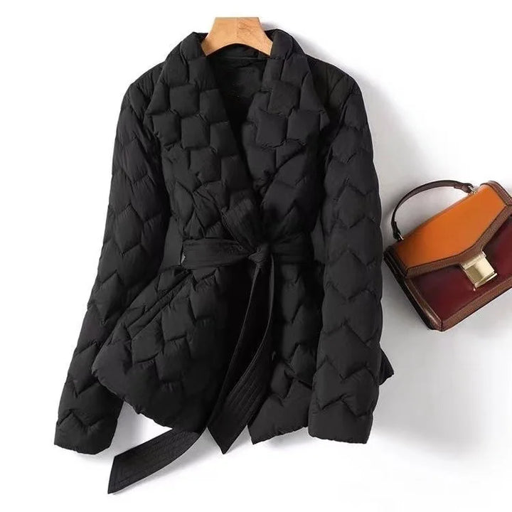 Elena™ - Quilted Belted Jacket