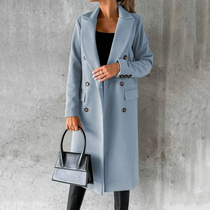 Lysandra™ - Elegant Double-Breasted Coat