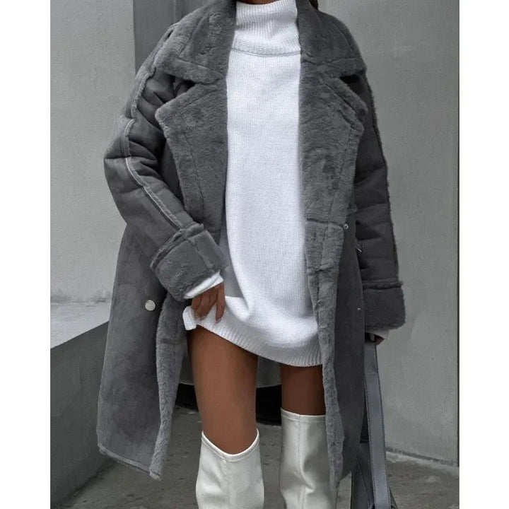 Aurelia™ - Chic Oversized Faux Fur Coat