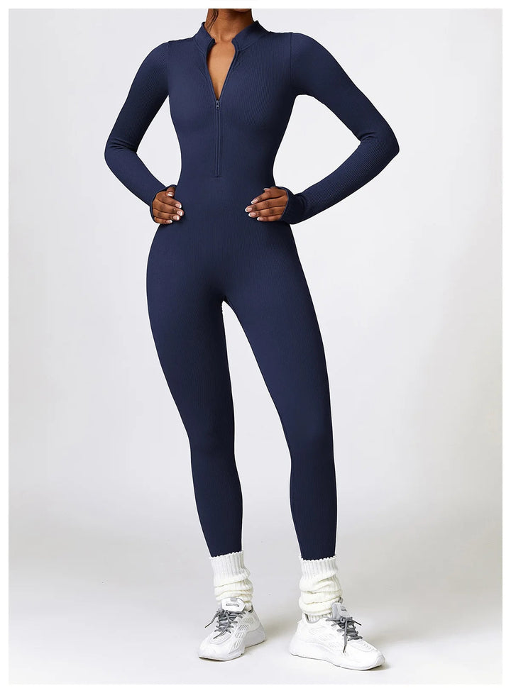 SERENA - Zip Up Jumpsuit Long Sleeve