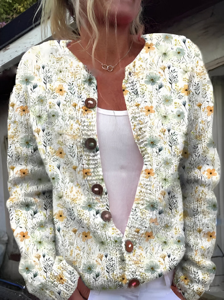 Alvimia - Floral Knit Cardigan