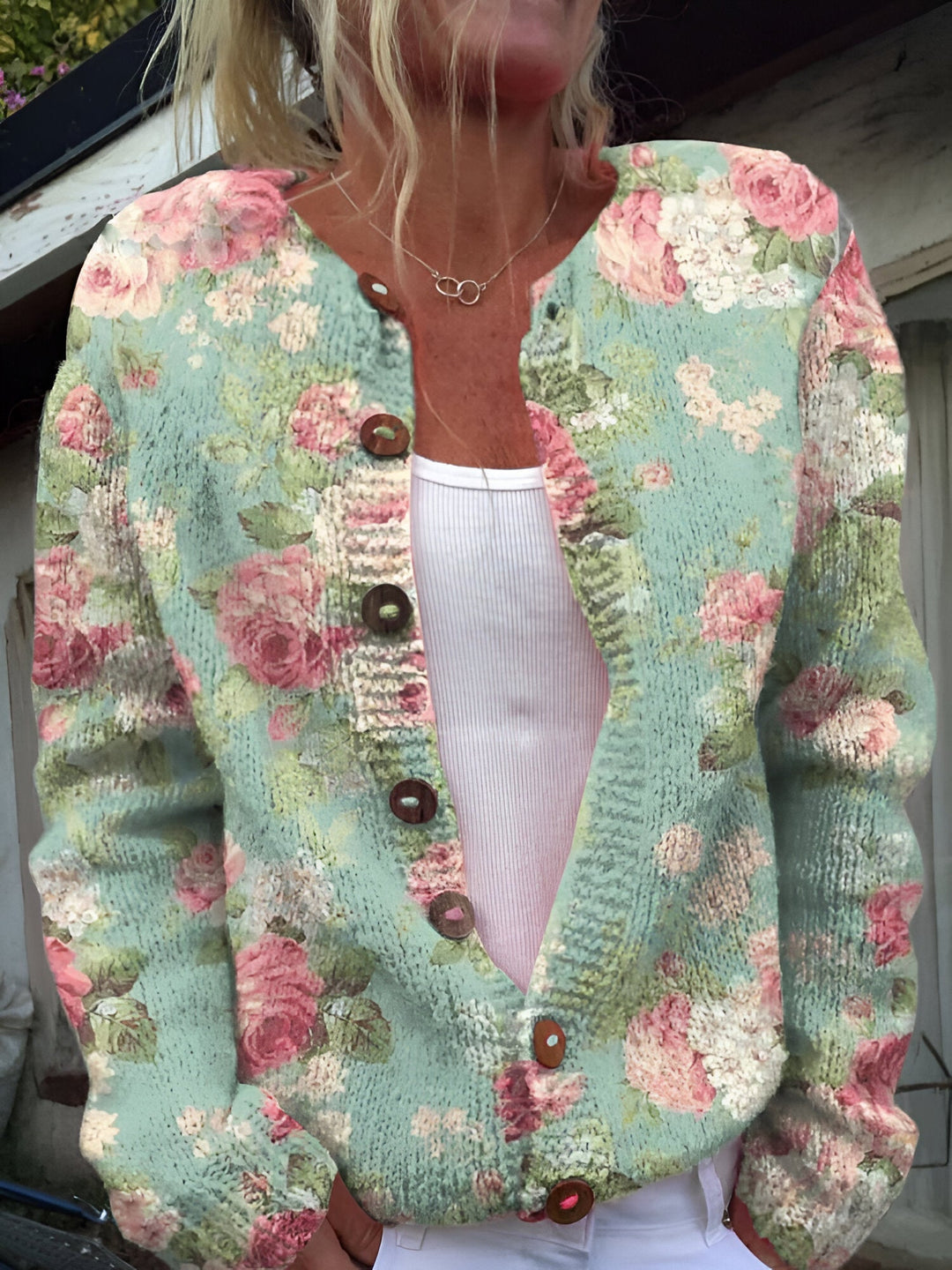 Alvimia - Floral Knit Cardigan