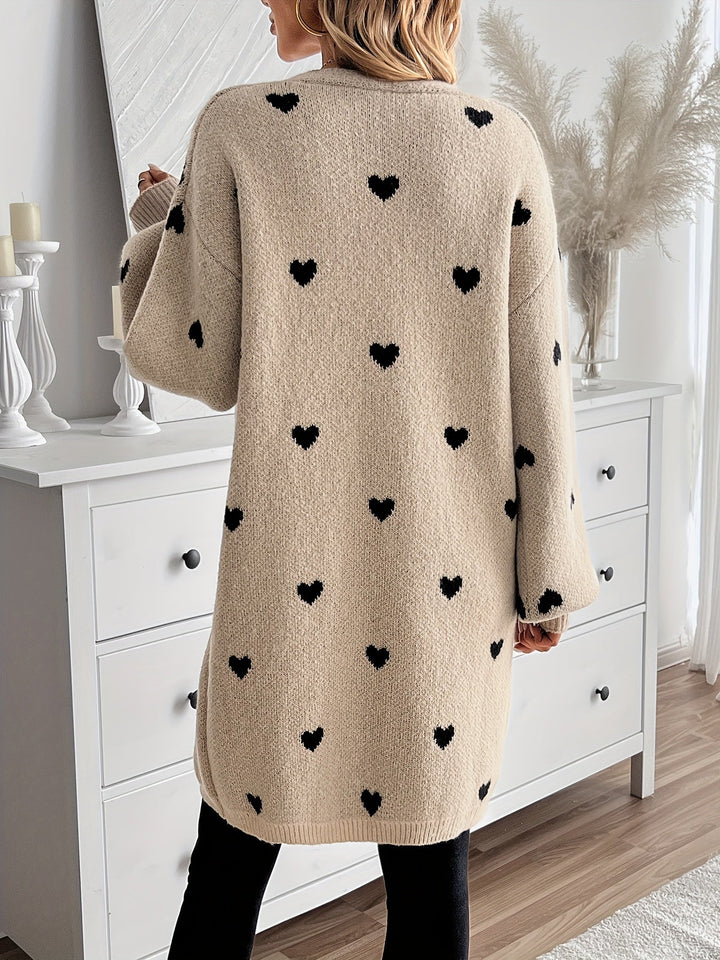 Rachelle™ - Heart Patterned Cardigan