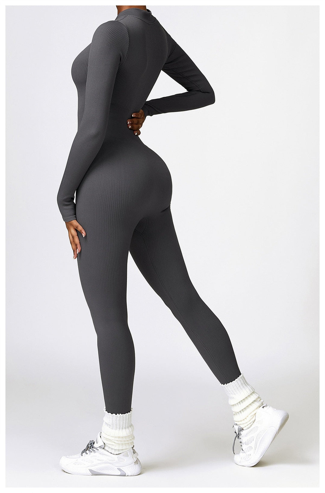 SERENA - Zip Up Jumpsuit Long Sleeve